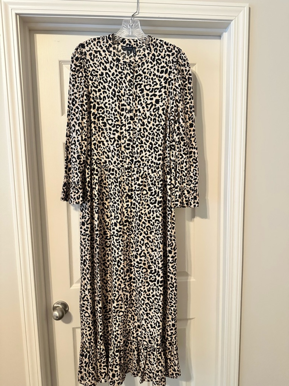 ASOS Design Beige and Black Leopard Print Top